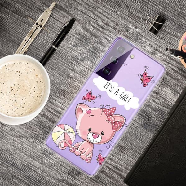 Deco Samsung Galaxy S21 FE skal - Rosa Björn Rosa
