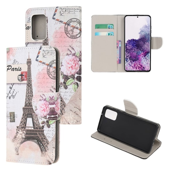 Wonderland Samsung Galaxy S20 Plus flip case - Eiffeltårnet Multicolor