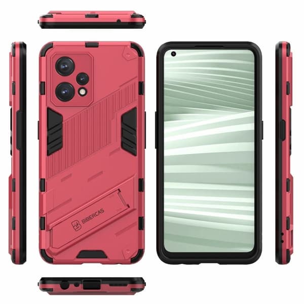 Stöttåligt Realme 9 Pro Plus hybridskal - Rosa Rosa