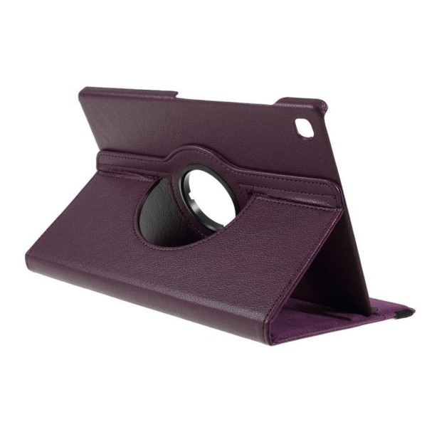 Samsung Galaxy Tab S5e litchi lædercover - lilla Purple