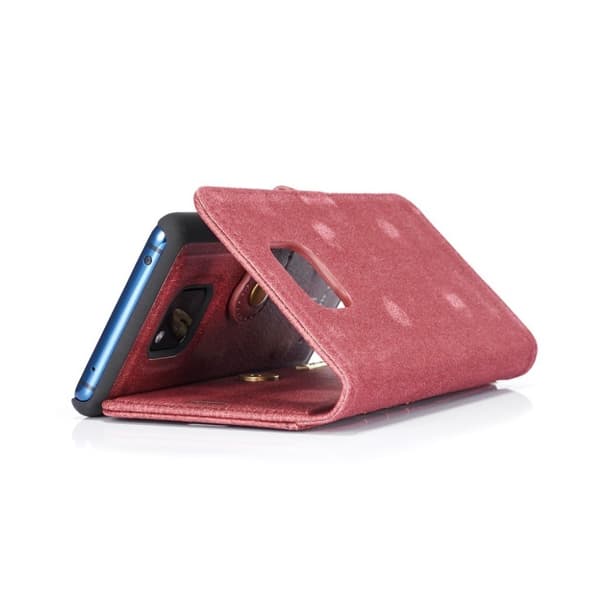 DG.MING Huawei Mate 20 Pro aftageligt split læder etui - Rød Red