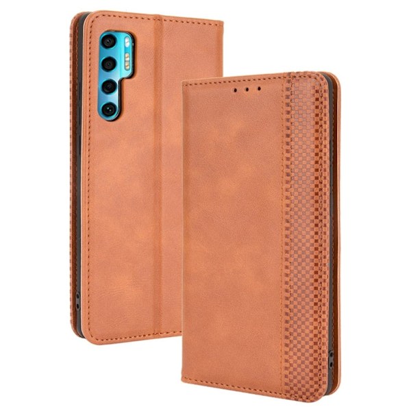 Bofink Vintage läder TCL 20 Pro 5G fodral - Brun Brun