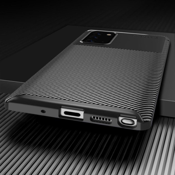 Carbon Shield Samsung Galaxy Note 20 kuoret - Musta Black