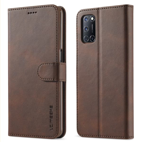 LC.IMEEKE Oppo A54 5G / A74 5g / A93 5g Flippetui - Brun Brown