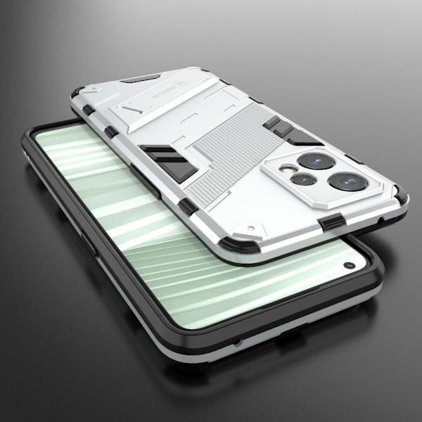 Stöttåligt Realme 9 Pro Plus hybridskal - Silver/Grå Silvergrå
