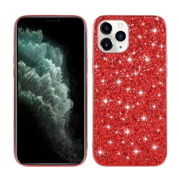 Glitter iPhone 12 Mini kotelot - Punainen Red