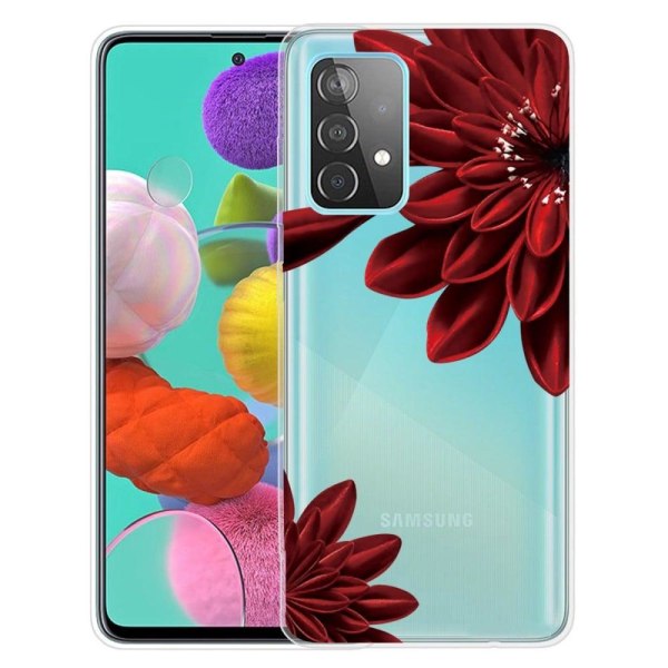 Deco Samsung Galaxy A23 skal - Röd Blomma Röd