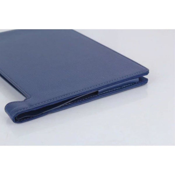 Lenovo Yoga Tab 3 10 (10.1") Litsi Pintainen Keinonahka Kotelo - Blue