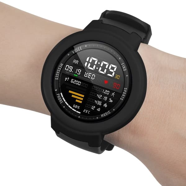 Huami Amazfit Verge / Verge Lite Hard Frame Protective Bumper Shell Case - Svart Black
