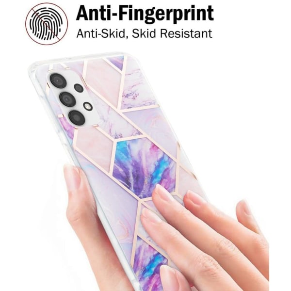 Marble design Samsung Galaxy A23 kotelot - Vaaleanvioletti Purple