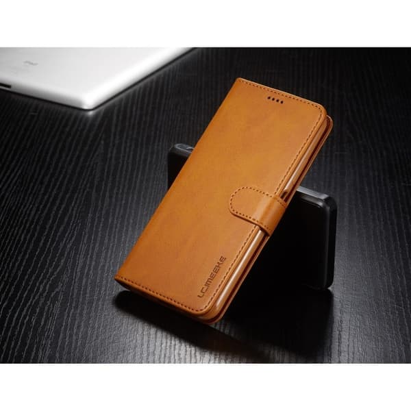 LC.Imeeke läder Huawei P40 Lite / Huawei Nova 6 SE fodral - Brun Brun