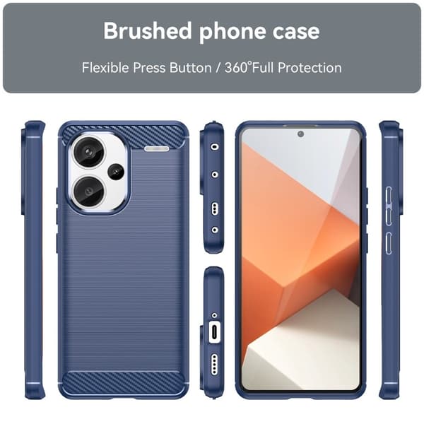 Carbon Flex Xiaomi Redmi Note 13 Pro Plus kotelot - Sininen Blue