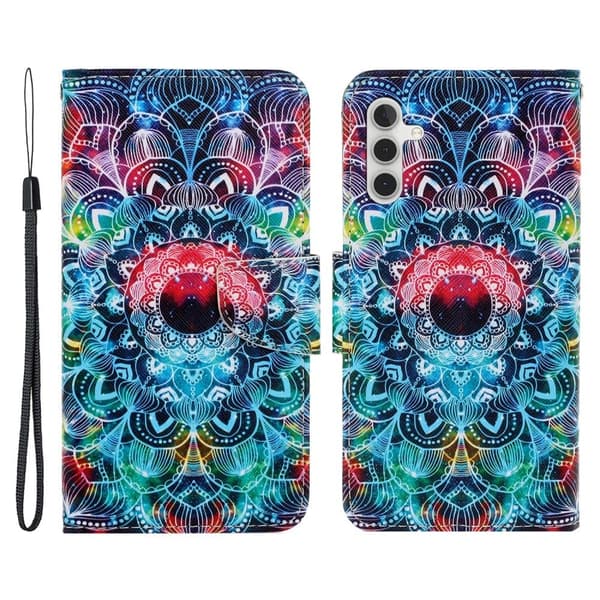 Wonderland Samsung Galaxy A54 Flip Etui - Mandala Multicolor