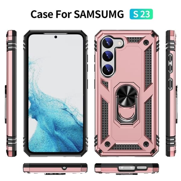 Bofink Combat Samsung Galaxy S23 Etui - Rose Gull Pink