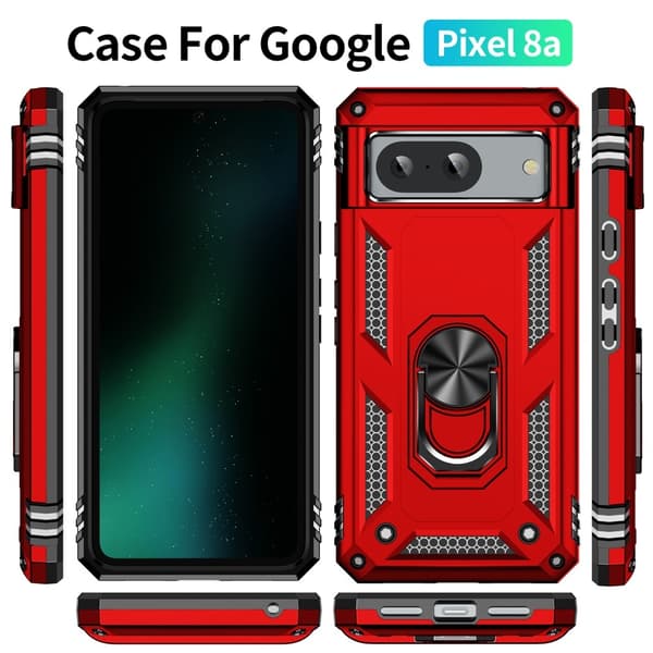 Bofink Combat Google Pixel 8A mobilskal - Röd Röd