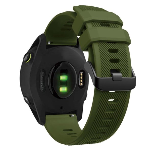 Garmin Forerunner 745 silicone watch band - Army Green Grön