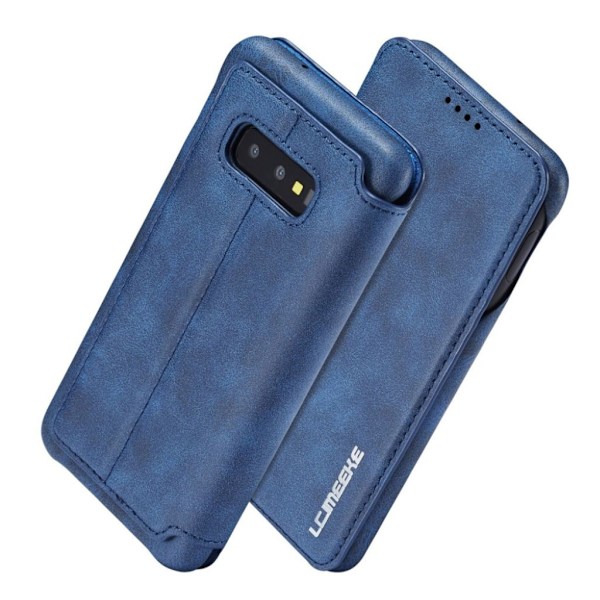 LC.IMEEKE Samsung Galaxy S10e flip case - Sininen Blue