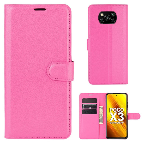 Classic Xiaomi Poco X3 / Poco X3 Nfc Flip Etui - Rose Pink
