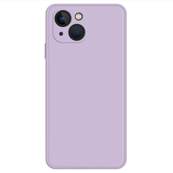 Beveled anti-drop rubberized cover for iPhone 14 - Purple Lila