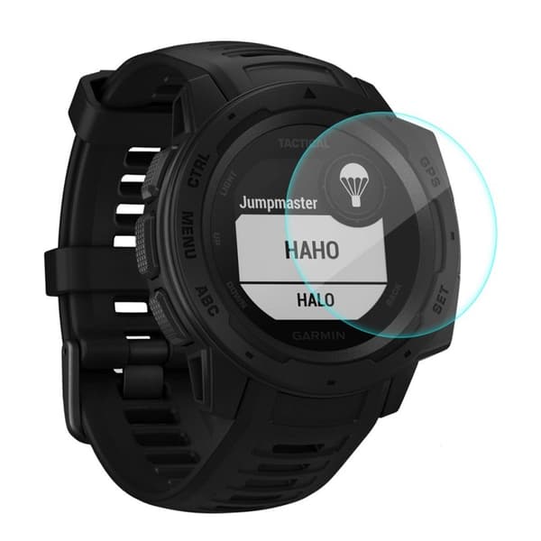 HAT PRINCE tempered glass screen protector for Garmin Instinct watch Transparent