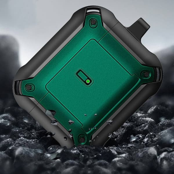 AirPods 3 dobbeltfarvet cover - Sort / Grøn Green