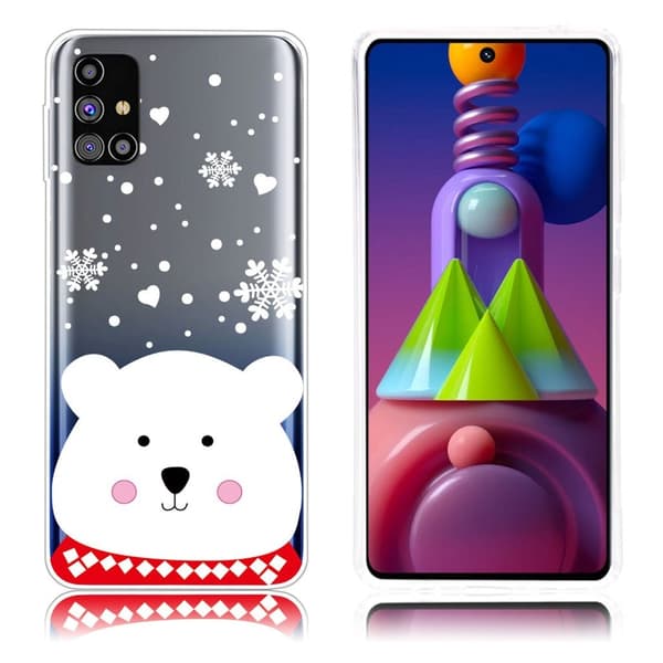 Juleveske til Samsung Galaxy M51 - Isbjørn White