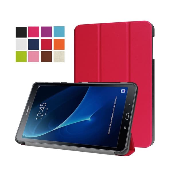 Edwardson Samsung Galaxy Tab A 10.1 (2016) Nahkakotelo - Punainen Red