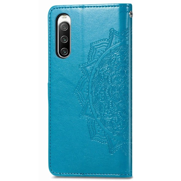 Mandala Sony Xperia 10 Iv Flip Etui - Blå Blue