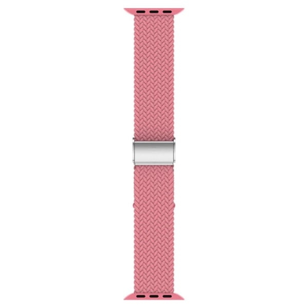 Apple Watch (41 mm) klockarmband i enkel nylon - Rosa Rosa