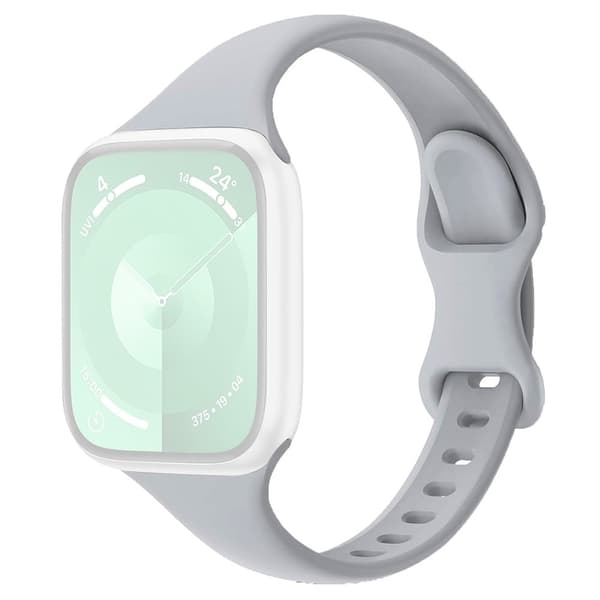 Apple Watch Series 49mm - 45mm - 44mm - 42mm Silikone urrem - Grå Silver grey