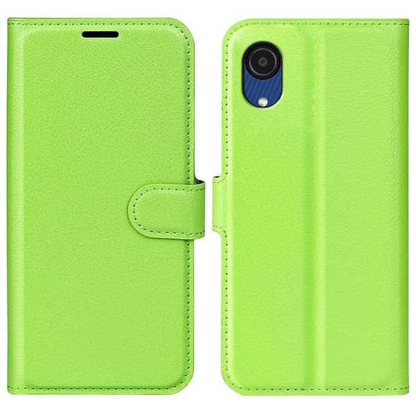 Wonderland Samsung Galaxy A03 Core Läppäkotelo - Vihreä Green