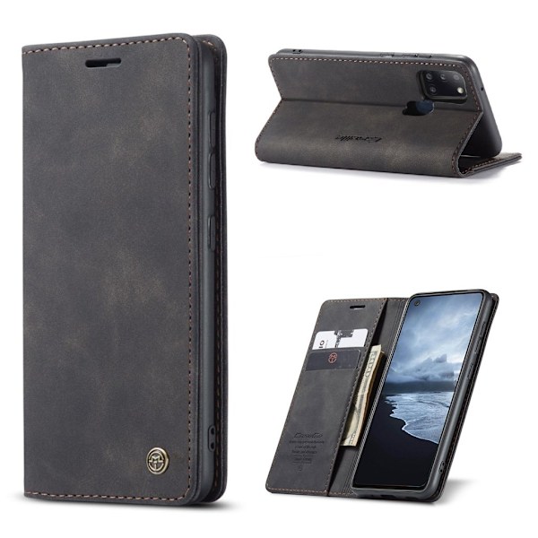 CaseMe vintage Samsung Galaxy A21s fodral - Svart Svart