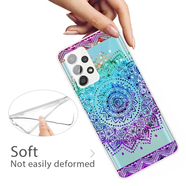Deco Samsung Galaxy A73 Etui - Farverig Mandala Mønster Multicolor