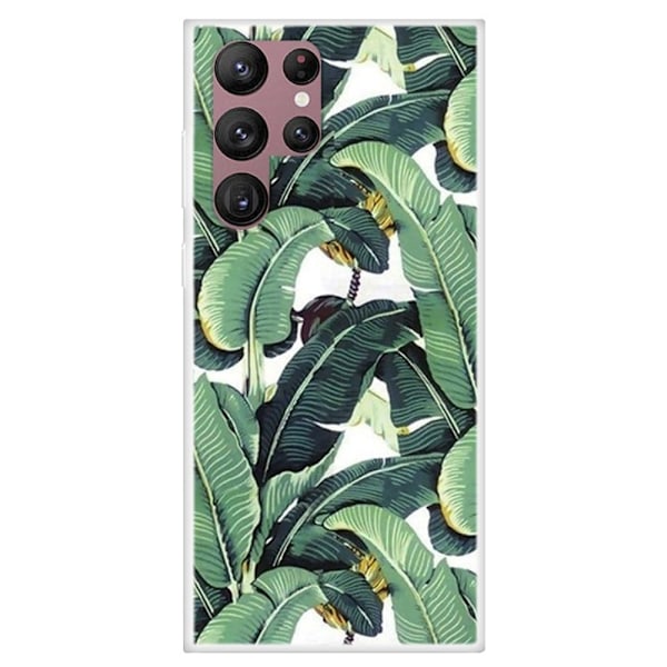 Deco Samsung Galaxy S22 Ultra skal - Bananblad Grön