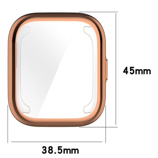 Kotelo Huami Amazfit Active (A2211) Electroplating Frame Flexible Cover - Galvanointi Musta Black