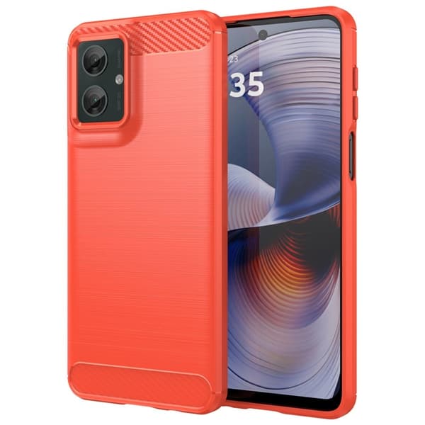 Carbon Flex Motorola Moto G55 kotelot - Punainen Red