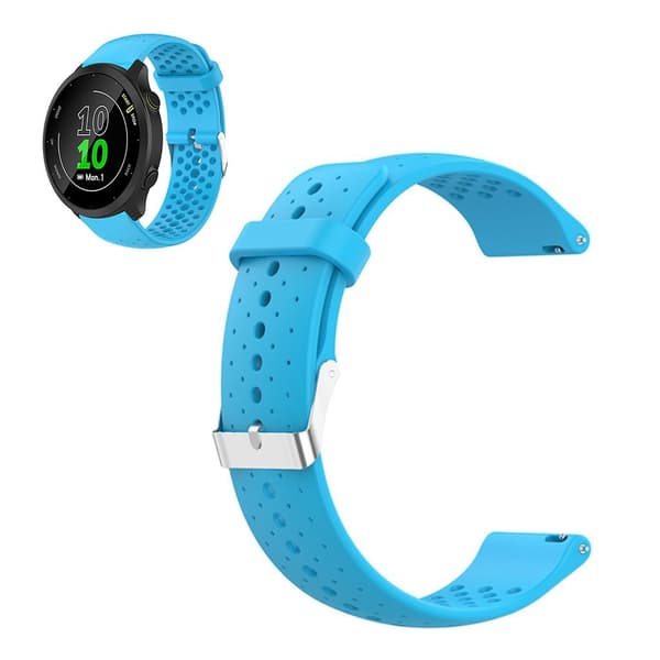 Garmin Forerunner 158 / 55 klockarmband i silikon som andas - Himmelsblå Blå