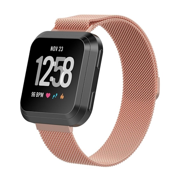 Tyylikäs vaihtoranneke Fitbit Versa-kellolle - Ruusukulta Multicolor