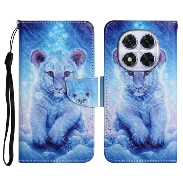 Wonderland Xiaomi Redmi Note 14 Pro 5G / Xiaomi Redmi Note 14 Pro Plus 5G flip-etui - Liten Leopard Blue