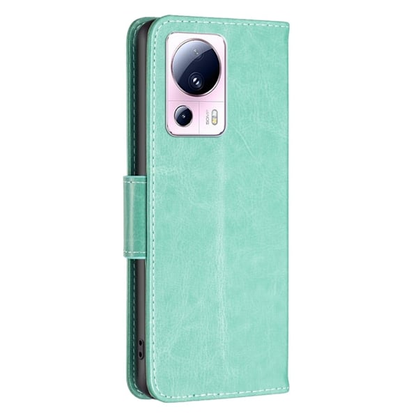 Butterfly läder Xiaomi 13 Lite / Xiaomi Civi 2 fodral - Grön Grön
