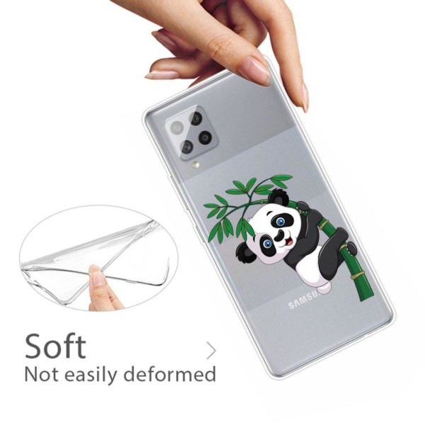 Deco Samsung Galaxy A42 5G kotelot - Panda White