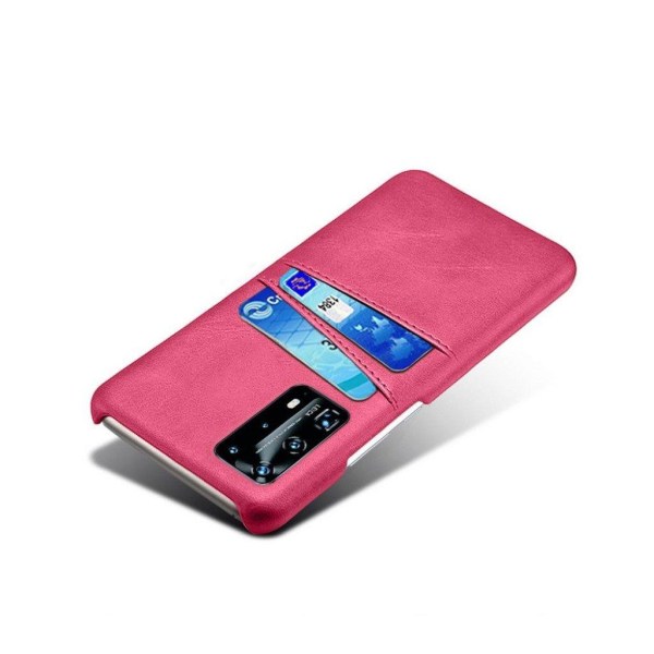 Dual Card cover - Huawei P40 Pro - Rose Pink