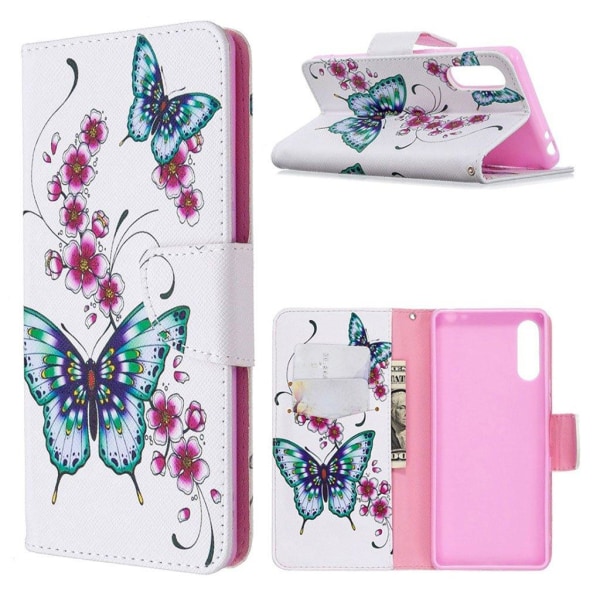 Wonderland Sony Xperia L4 Etui - Blomster og Sommerfugle Multicolor