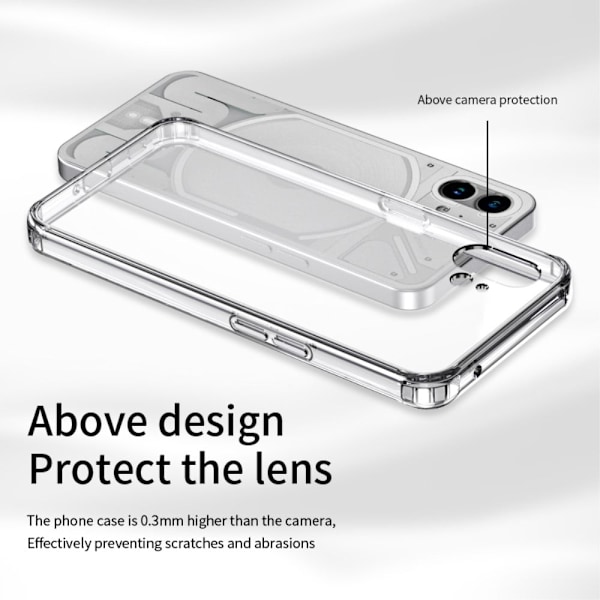 Nothing Phone (1) genomskinligt lock Transparent