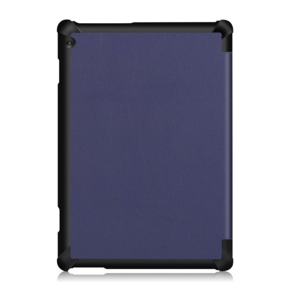 Lenovo Tab M10 tri-fold leather case - dark blue Blå