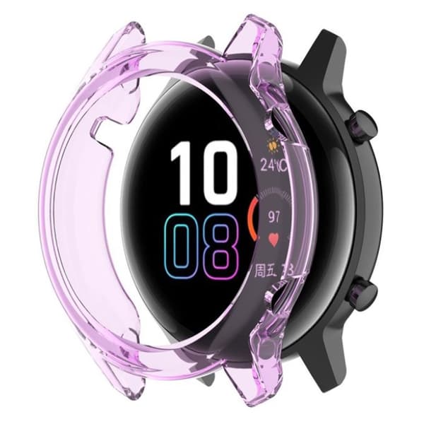 Honor MagicWatch 2 42mm holdbart etui - Gennemsigtig Lilla Purple