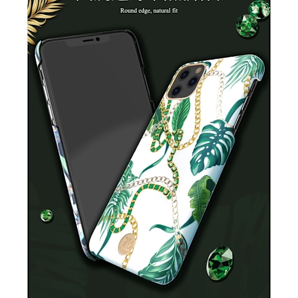 Kingxbar iPhone 11 Pro Max lyxigt Swarovski-fodral - Grön Grön