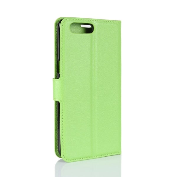 ASUS Zenfone 4 Max 5.5 (ZC554KL) eleganttinen nahkakotelo - Vihreä Green