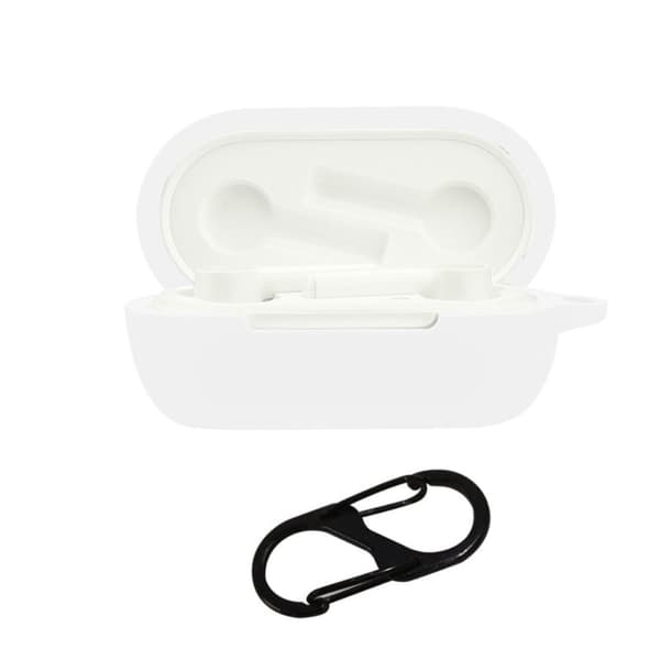 OnePlus Buds Z silikonskydd med spänne - Vit Vit
