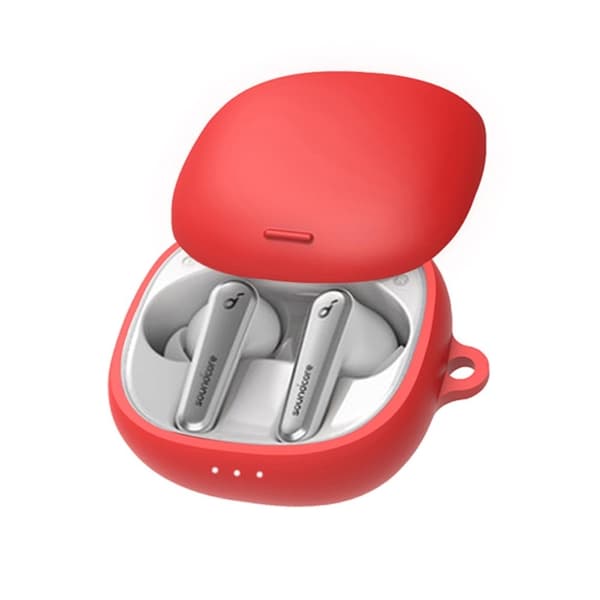 Soundcore Liberty Air 2 Pro silikoneetui med spænde - Rød Red